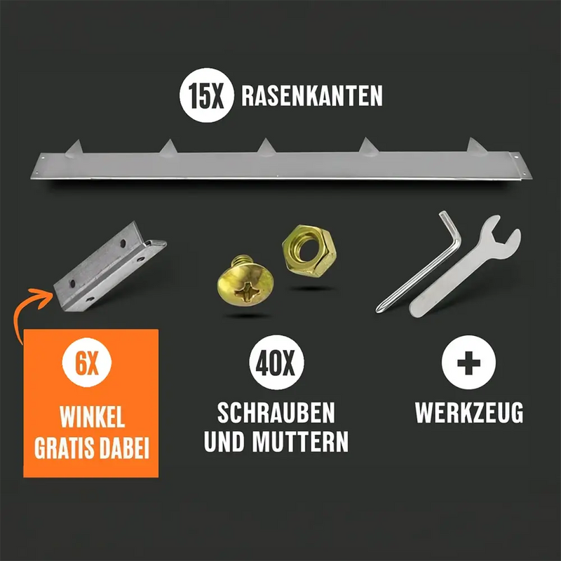 inkl. Schrauben, Winkel und Werkzeug