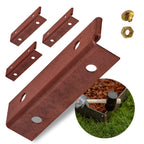 GREEN Spark Eckverbinder Set aus Cortenstahl für verschraubte 90 Grad Ecken