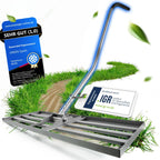 GREEN Spark Rasenrakel mit doppelt beschichteter XL Bodenplatte und ergonomischen Griff